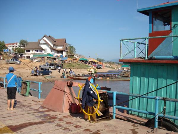 Last glance on the ferry to Chiang Khong, Thailand