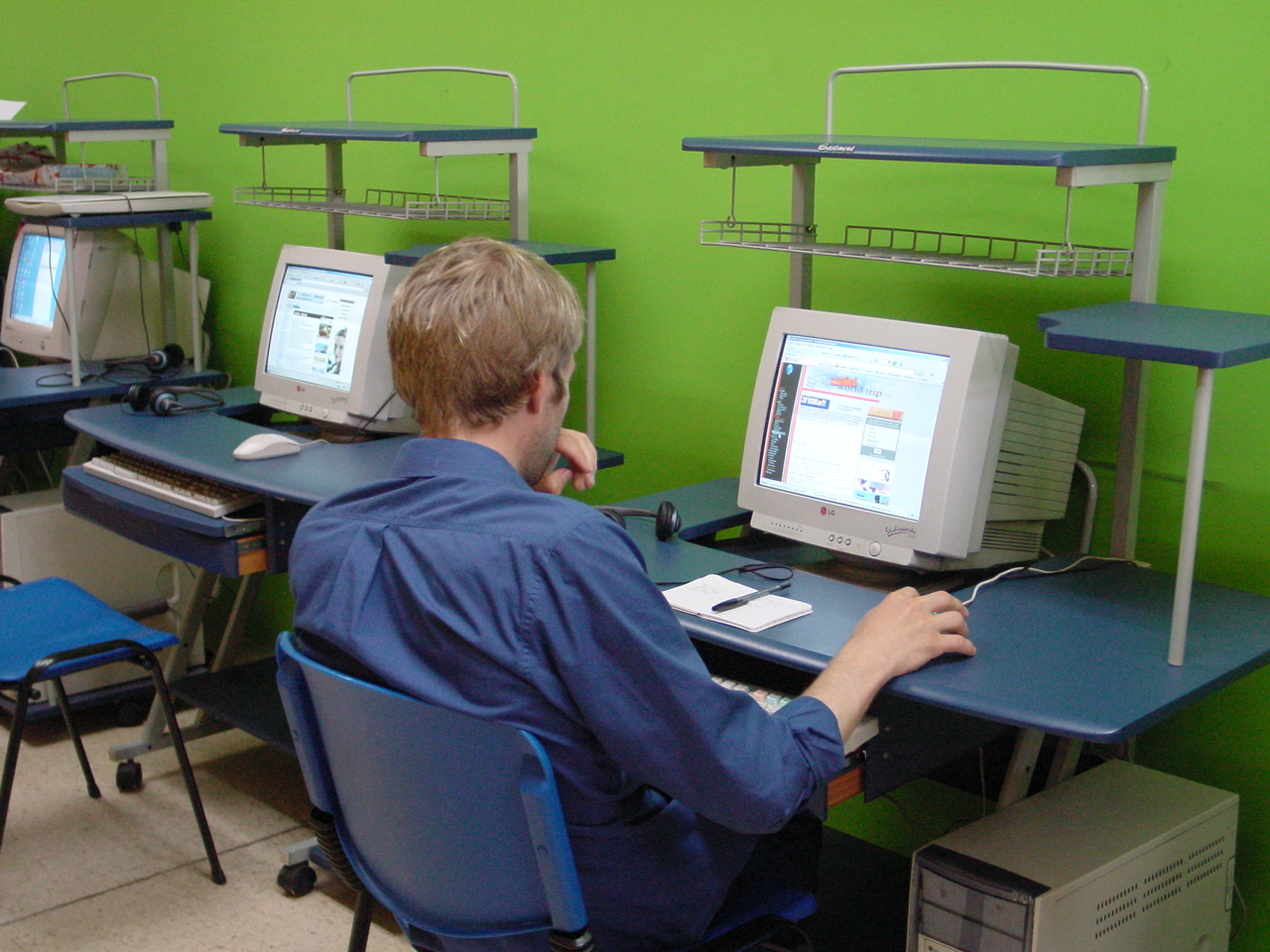 Phil arbeitet an der HP